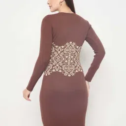 Madame Brown Regular Fit Printed Dress image 2