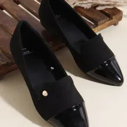 Carlton London Women's Black Loafers-picture-17