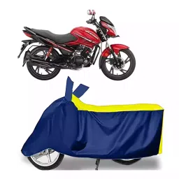 Auto Pearl Bike Cover for Hero Glamour i3s (Yellow & Blue)-picture-15