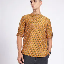 Anouk Rustic Ethnic Motifs Printed Straight Kurta image 4