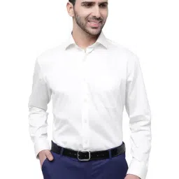JadeBlue Cream Cotton Regular Fit Shirt-picture-39
