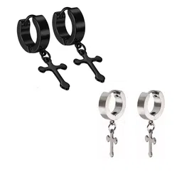 shobhram Unisex Black Earrings-picture-14