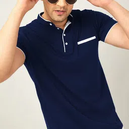 THE BEETEL HOUSE Men Henley Neck Pockets T-shirt-picture-33