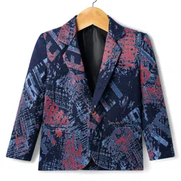 Rikidoos Full Sleeves Typography Printed Blazer-picture-18