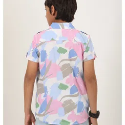 Zion Cotton Half Sleeves Abstract Printed Shirt - Multi Colour image 3