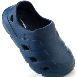 HOPPA SWEDEN Solid Slip On Perforated Clogs - Navy Blue image 3