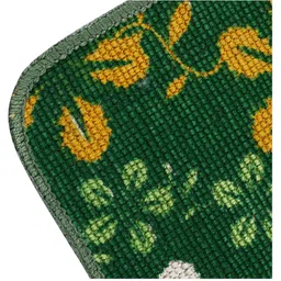 Saral Home Cotton Floor Runner Floral Printed - Green (Color May Vary) image 3