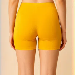 UllasPemium Women Pack of 2 Solid Mid-Rise Cotton Blend Boy Shorts image 2