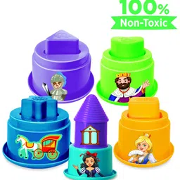 TOYMATE Castle Kingdom Stacking Toy Multicolor - 16 Pieces image 5