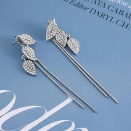 MEENAZ Diamond Shaped Drop Earrings-picture-26