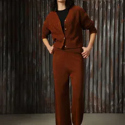 High Star Self-Design Acrylic Sweater & Trouser Co-Ords image 1