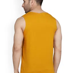 SLOWLORIS Pack of 2 Printed Innerwear Vest VSL26 CMB(CHS MUSTARD)(ADV MUSTARD) image 2