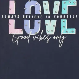 R&B Kids Navy Embellished Regular Fit T-Shirt image 5