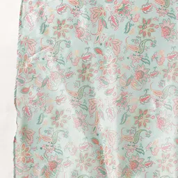 all about you Ethnic Motifs Printed Satin-Finish Festive Maxi Empire Dress with Scarf image 5