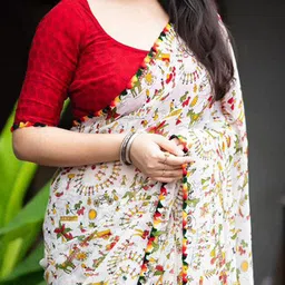 DIVASTRI Ethnic Motifs Printed Saree image 2