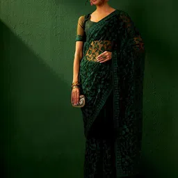 SHADOW & SAINING Embellished Embroidered Saree-picture-31