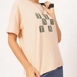 dressberry Checker Typography Statement Dropped-Ease T-Shirt-picture-13