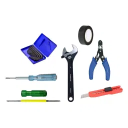 Fadman Hand Tool Kit Line Tester, Utility Cutter, Wire Cutter, 2 in 1 Screwdriver, Allen Keys Set, Adjustable Wrench, PVC Tape-picture-12