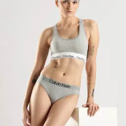 Calvin Klein Underwear Grey Cotton Printed Panties image 5