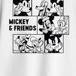 BonOrganik Mickey & Friends Printed Drop-Shoulder Sleeves Oversized Cotton T-shirt image 4