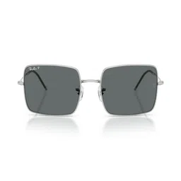 Ray-Ban Women Grey Lens & Silver-Toned Square Sunglasses With Polarised Lens-picture-14