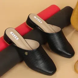 Elle Women's Black Mule Shoes-picture-23