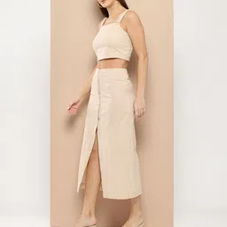 chemistry women'secret Smocked Top With Midi Skirt image 4