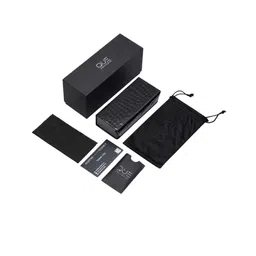 QUE UNIVERSE Unisex Brown Lens & Brown Oval Sunglasses with image 3