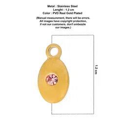INTERSTELLAR Gold-Plated Oval Pendant with Chain image 4