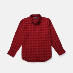 Gini and Jony Boys Standard Gingham Checks Opaque Checked Casual Shirt-picture-49