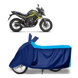 Auto Pearl Two Wheeler Cover for Honda CB Hornet 160R - Cyan, Blue-picture-45