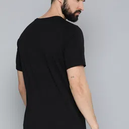 Puma Men Black & Red Typography Printed Pure Cotton AC Milan FtblCore T-shirt image 4