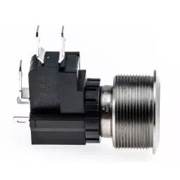 RS PRO Illuminated Push Button Switch Maintained 25.2 mm SPDT White LED 250/125 V AC, 1758161 image 2