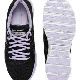 SKECHERS Women Look Book Black Running Shoes image 4