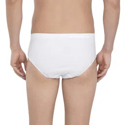 jockey Men's Cotton Brief (Pack of 3) (8035-0310-White L_White_L) image 3