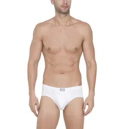 jockey Men's Cotton Brief (Pack of 3) (8035-0310-White L_White_L) image 4