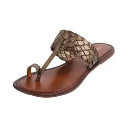 mochi Women Leather Slip Ons Sandal, (32-1800) image 1
