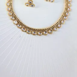 SIVA BY ANIKA Women Gold-Plated Stone-Studded Jewellery Set-picture-19
