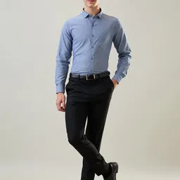 TIM PARIS Men Slim Fit Formal Trousers image 3