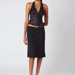 LULU & SKY Polka Dot Pattern A-line Skirt-picture-42
