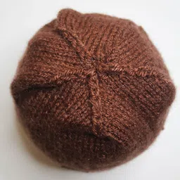 Shilpshakti Solid Handmade Woollen Acrylic Bubble Cap - Brown image 4