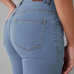 DOLCE CRUDO Women Bootcut High-Rise Stretchable Jeans image 2