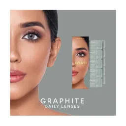 Swati Cosmetics Coloured Contact Lenses - Graphite (1 Day, Power - 2.25) image 5