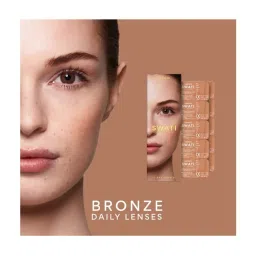 Swati Cosmetics Coloured Contact Lenses - Bronze (1 Day, Power - 1.25) image 5