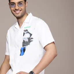 WROGN Pure Cotton Printed Casual Shirt-picture-24