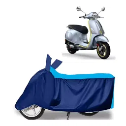 Auto Pearl Two Wheeler Cover for Vespa Elettrica BS6 - Cyan, Blue-picture-46