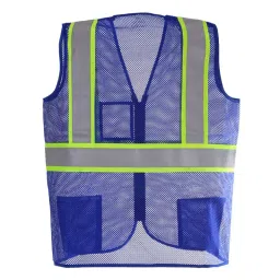 Evion Large Size Royal Blue Reflective Safety Jacket, GM-OP7 image 2