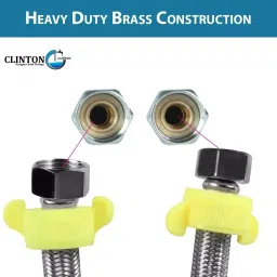 CLINTON Stainless Steel 304 Grade Connection Pipe Silver (Pack of 4) image 3