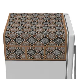 Kuber Industries Brown & Black Tree Printed Scratch Resistant With 6 Utility Side Pockets-picture-10