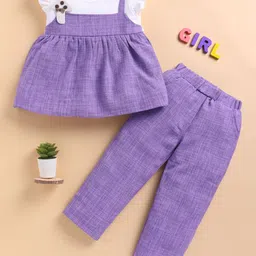 LACKii DOLL Girls Colourblocked Top With Trousers-image-50